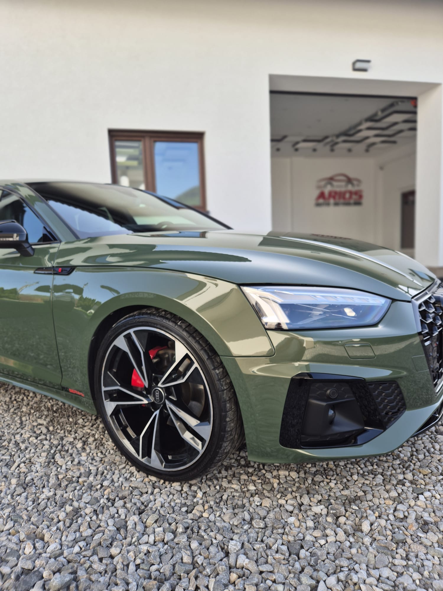 Korekta lakieru zielone Audi